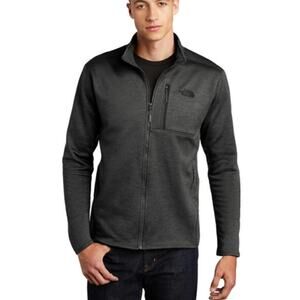 NWOT The North Face Skyline Full-Zip Fleece Jacket- Pleather Mono Patch L